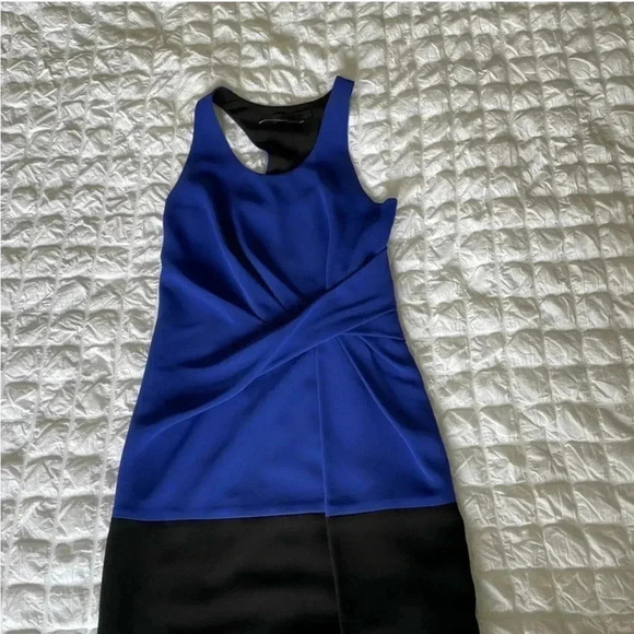 Alexander Wang Cabolt blue color block mini dress - Picture 2 of 7